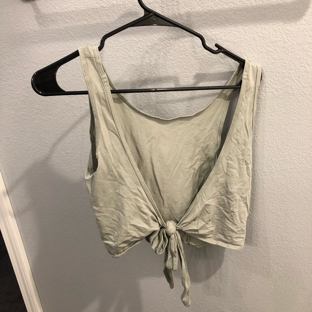 Lululemon Tie Crop Tank!!! Worn Once, Hang Dry